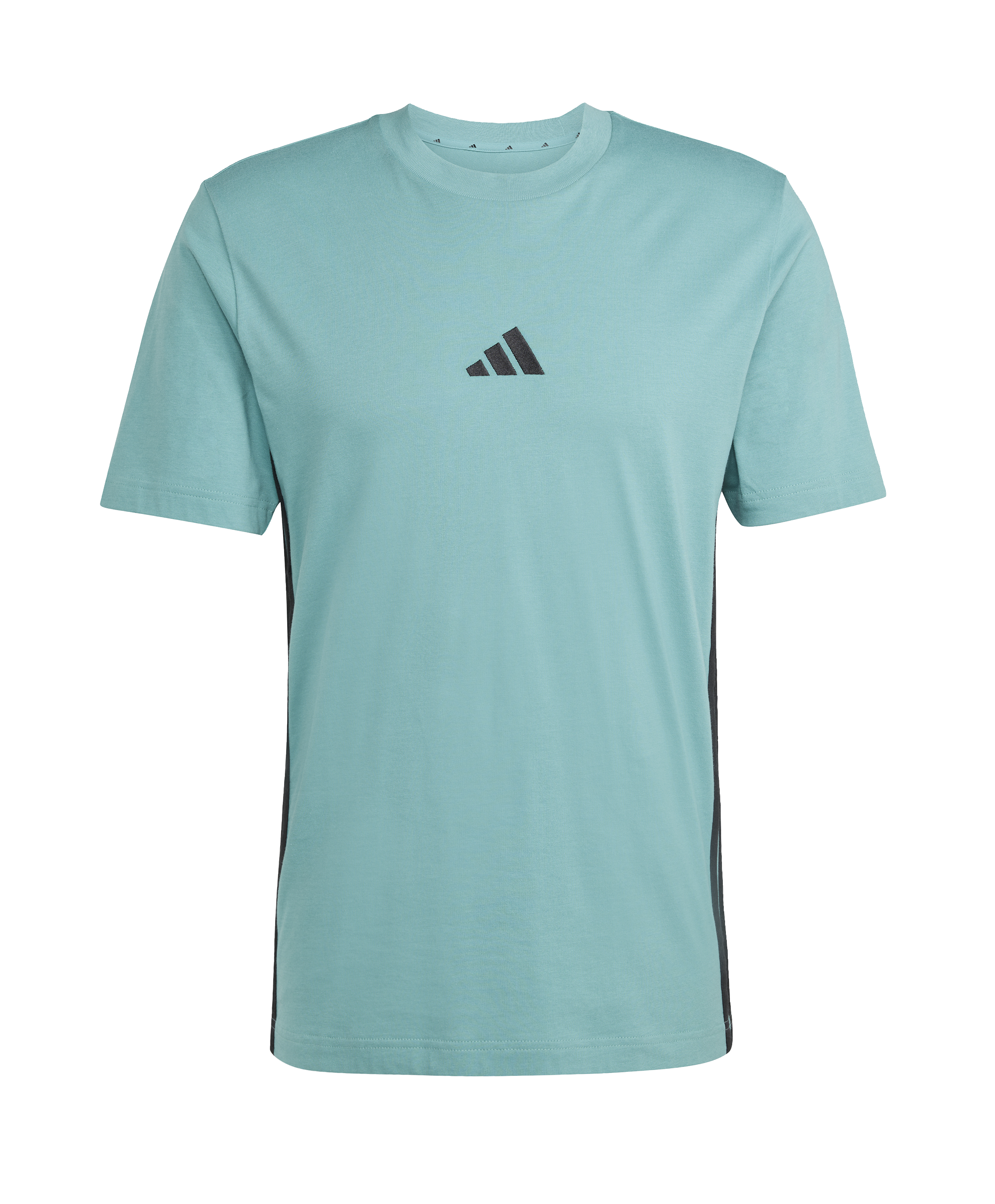 Adidas 3-Stripe Single Jersey T-Shirt Powder Teal