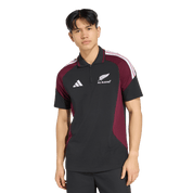 All Blacks Training Polo Shirt Black/Maroon
