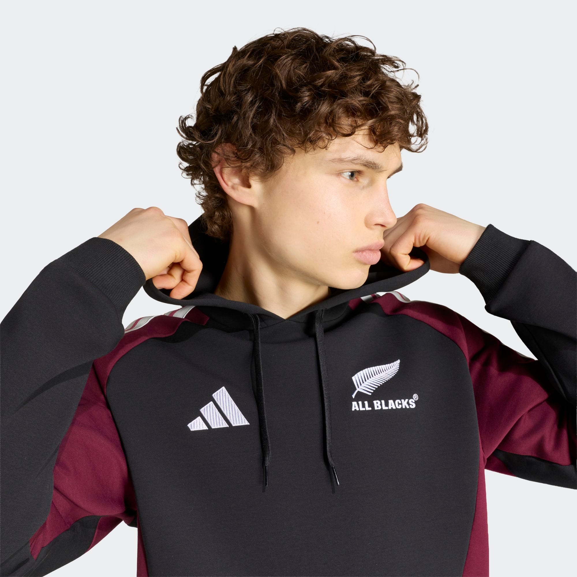 All Blacks Hoodie Black/Maroon