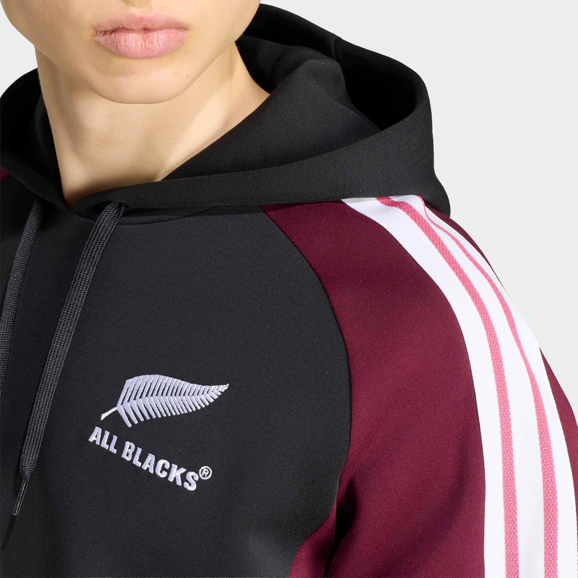 All Blacks Hoodie Black/Maroon