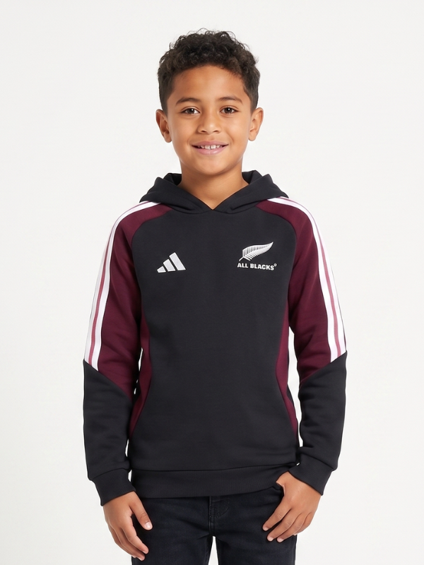 All Blacks Kids Hoodie Black/Maroon