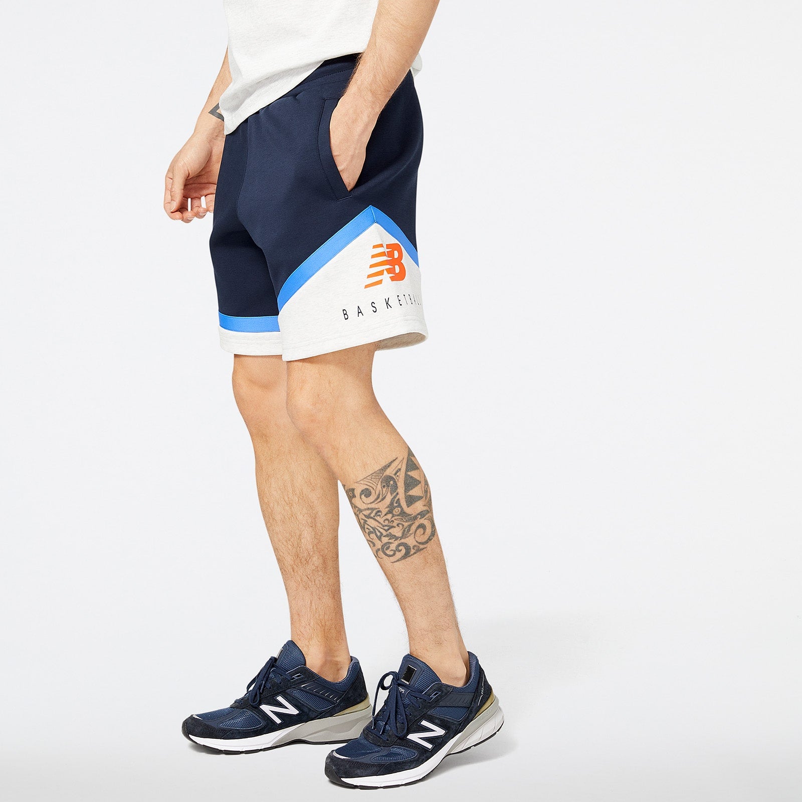 New Balance Hoops Abstract Short