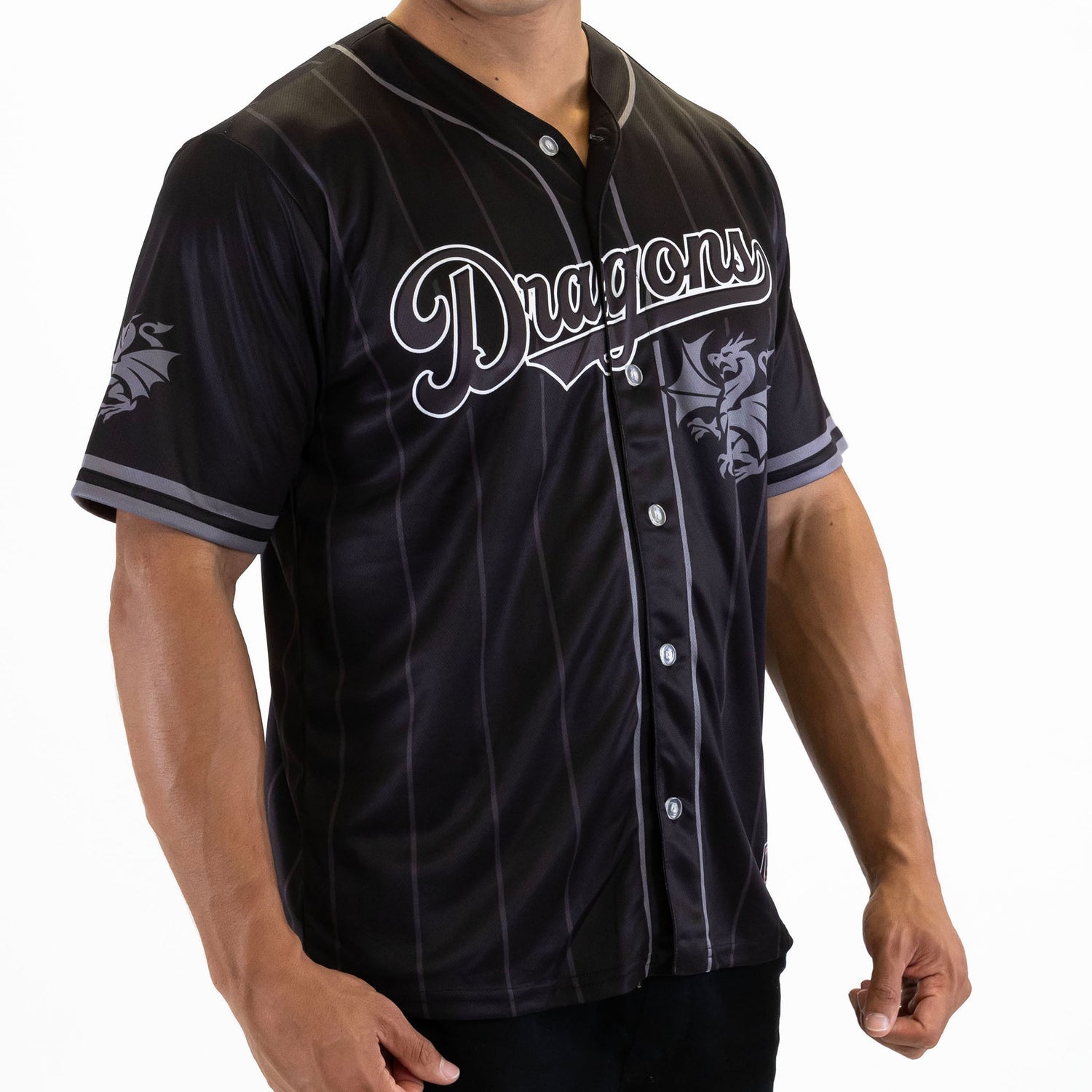 Dragons NRL 'Blackout' Baseball Shirt