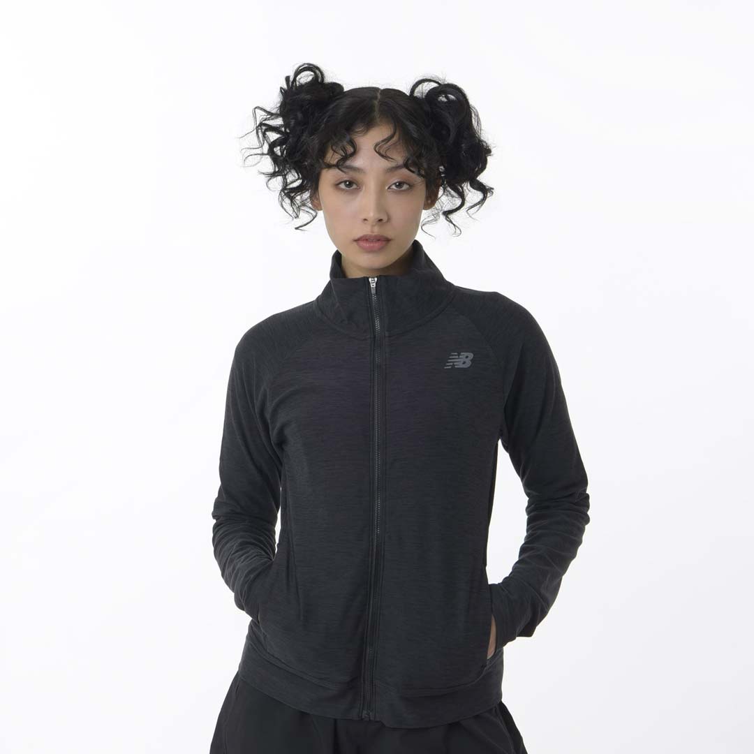 New Balance Women's Sport Space Dye Jacket Black