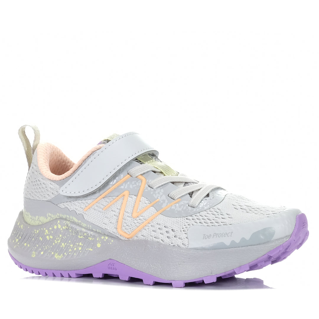New Balance Kid's DynaSoft Nitrel v5 Bungee Lace with Top Strap Shoe Grey Matter