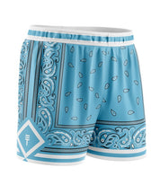 Triple Threat Kids Paisley Short Carolina Blue