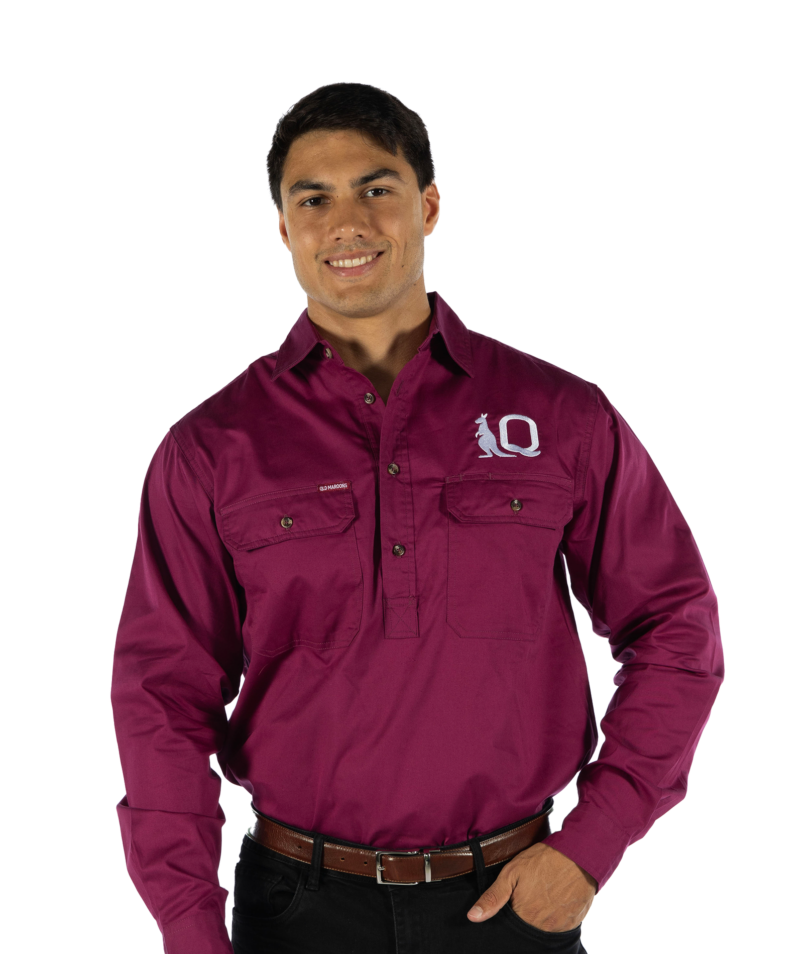 QLD Maroons 'Long-Yard' Work Shirt