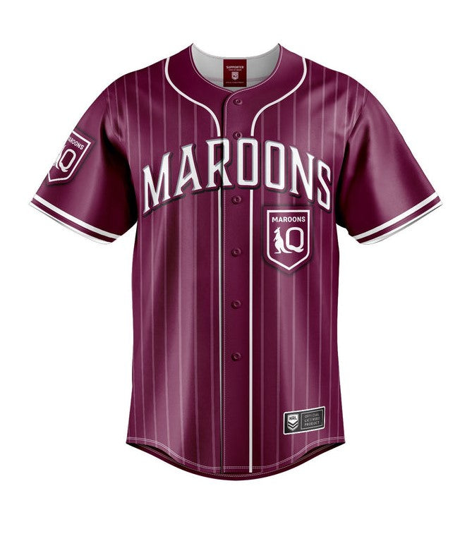 QLD Maroons Slugger Baseball Shirt