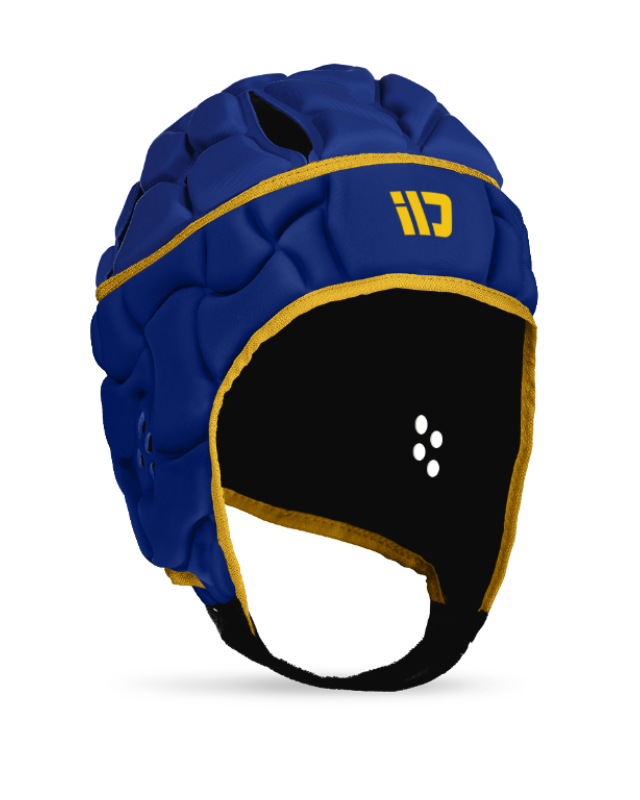 IDGear Club Rugby Headgear - Royal/Gold