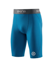SKINS Men's Series-1 Half Tight Teal Blue
