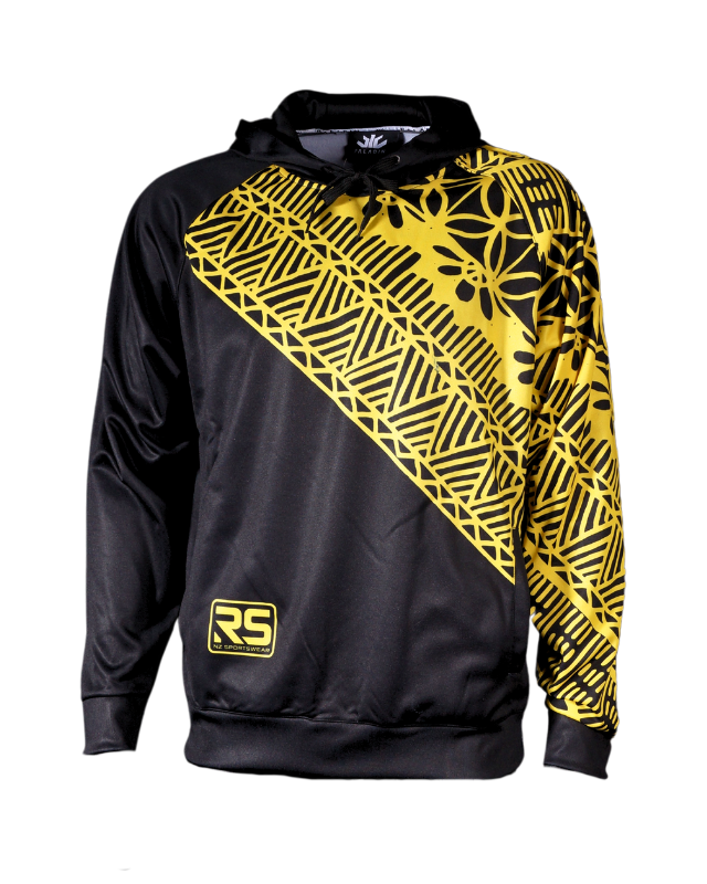 RYOS Una Hoodie Black/Yellow