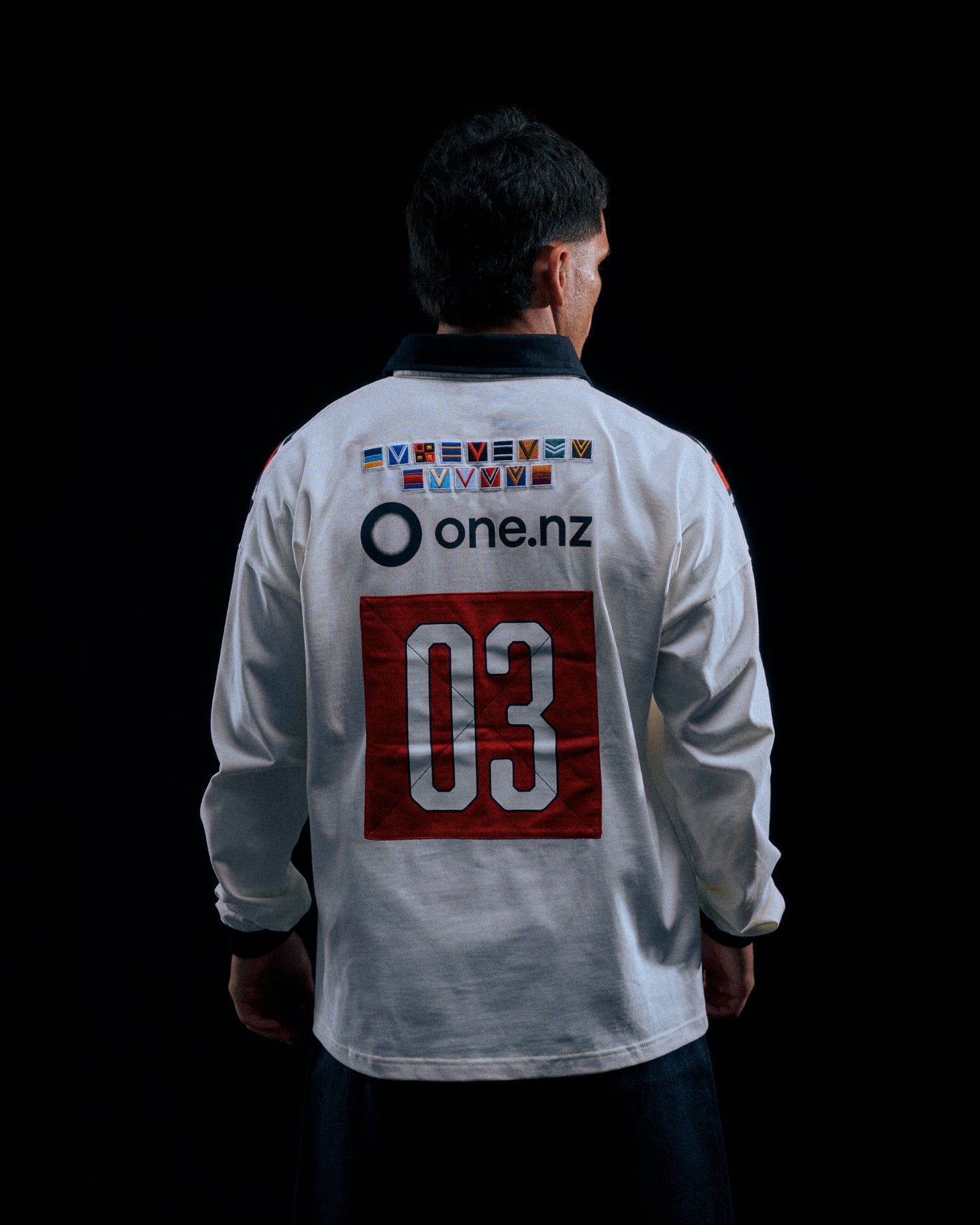 Warriors 03 Fauxback Traditional Long Sleeve Rugby