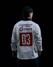 Warriors 03 Fauxback Traditional Long Sleeve Rugby