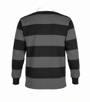 Striped Long Sleeve Rugby Jersey Charcoal/Black