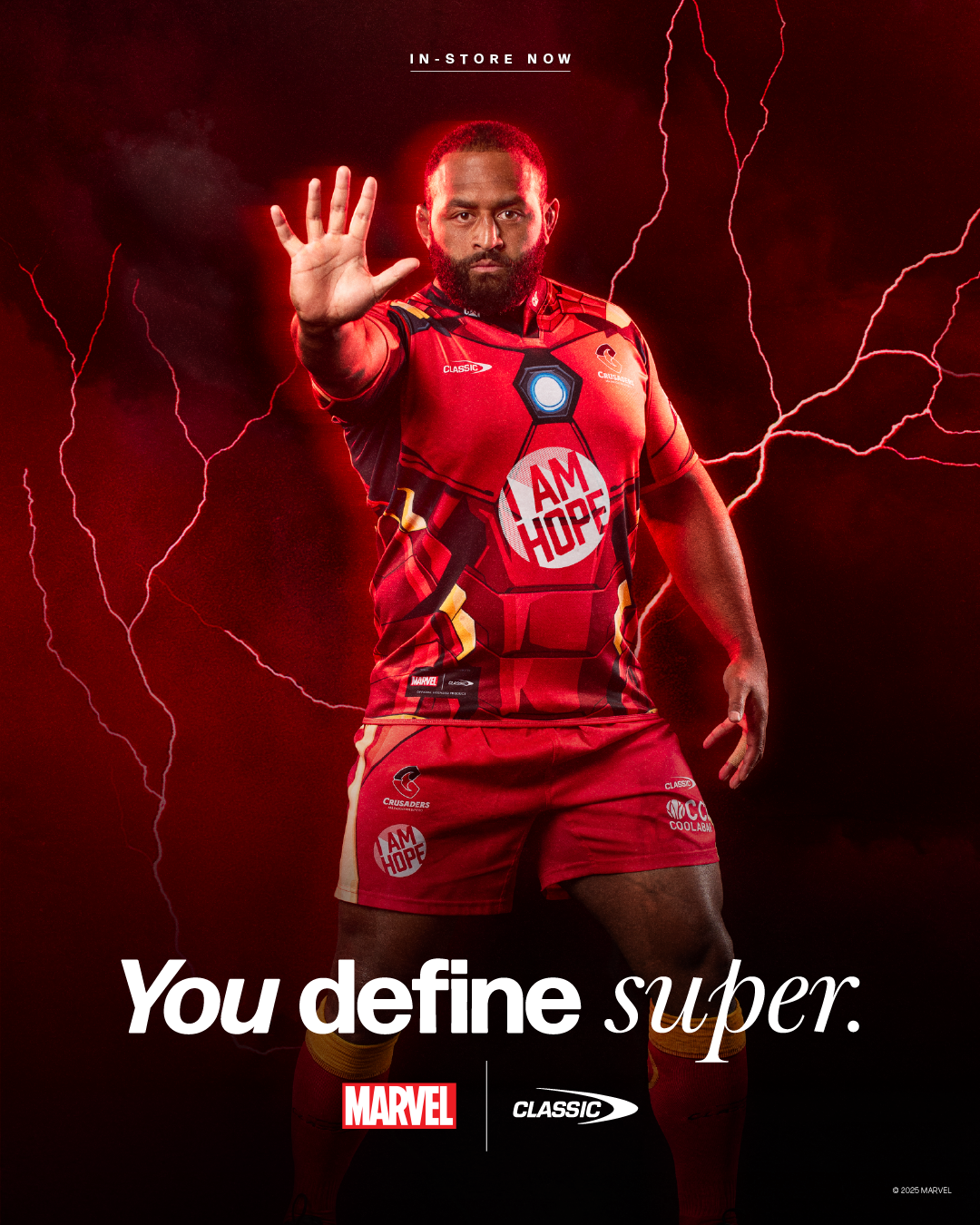 Crusaders x Marvel Ironman Jersey