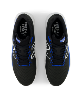 New Balance Men's Fresh Foam X EVOZ v3 Wide (2E) Shoe Black/Blue Oasis