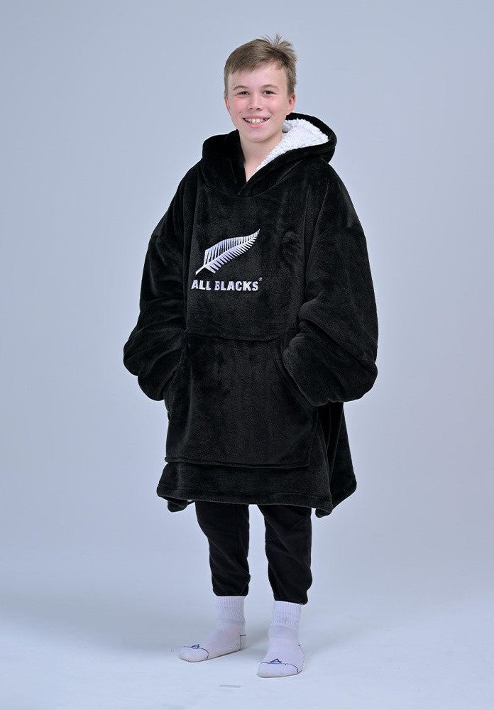 All Blacks Kid's Sherpa Fleece Oversized Hoodie