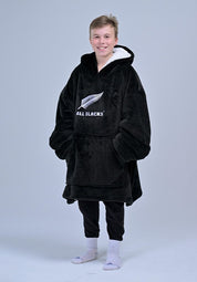 All Blacks Kid's Sherpa Fleece Oversized Hoodie