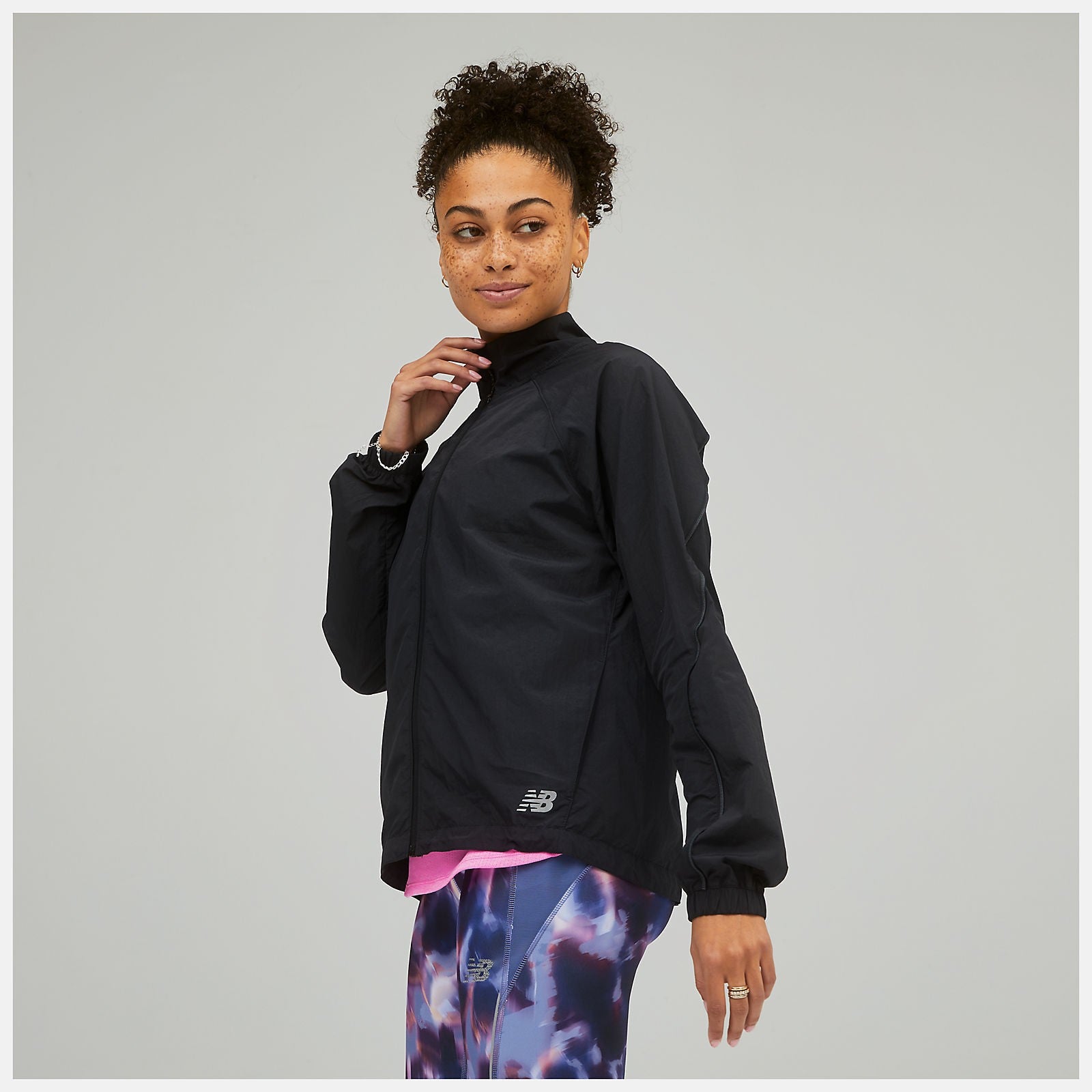 New Balance Women's Impact Run Packable Jacket Black