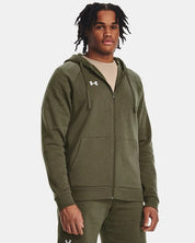 Under Armour Rival Fleece Full Zip Hoodie Marine Green