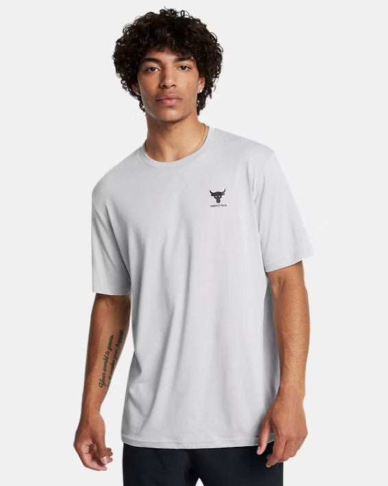 Under Armour Project Rock Branded T-Shirt Grey