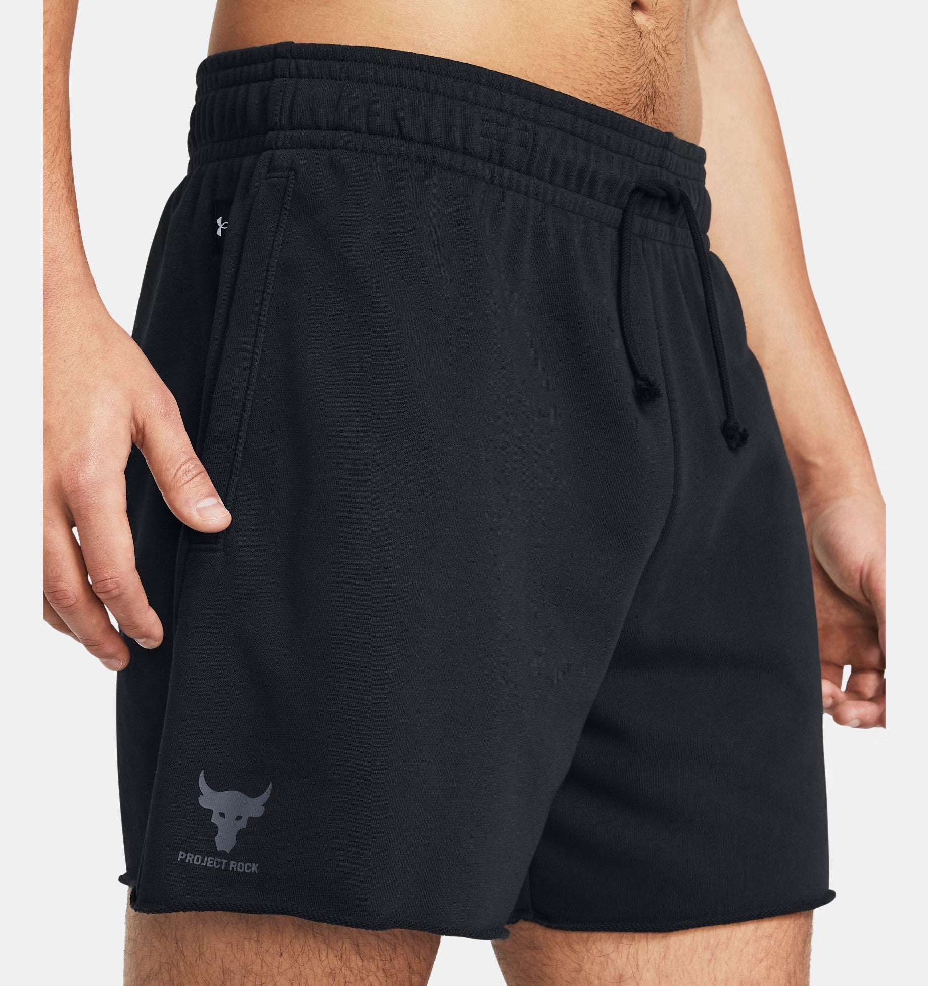 Under Armour Project Rock Terry 6" Short Black