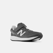 New Balance Kid's 570v3 Bungee Lace Shoe with Top Strap Dark Arctic Grey