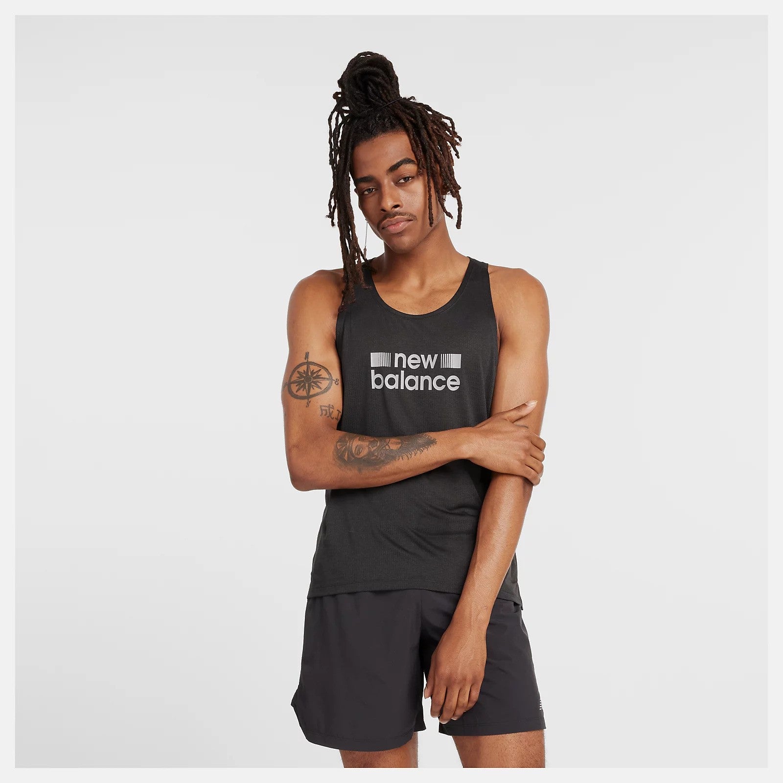 New Balance Athletics Graphic Singlet Black