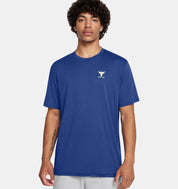 Under Armour Project Rock Branded T-Shirt Tech Blue