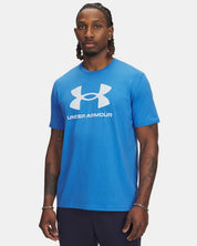 Under Armour Sportstyle Logo T-Shirt Blue Atlantis