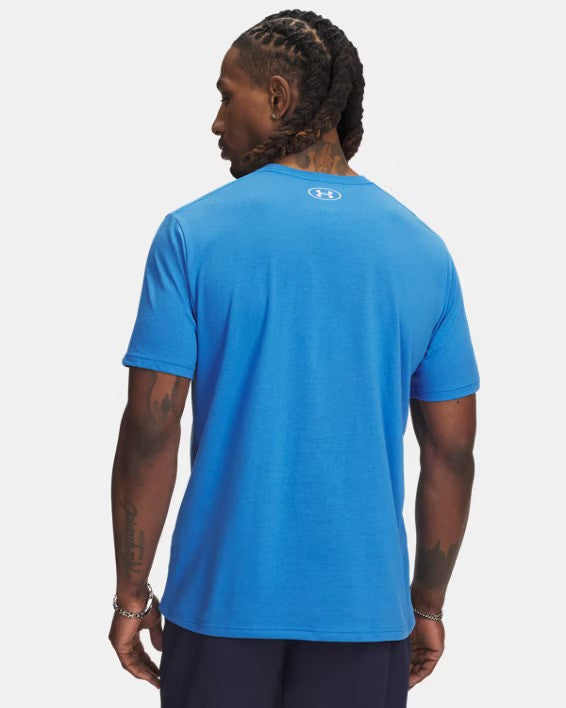 Under Armour Sportstyle Logo T-Shirt Blue Atlantis