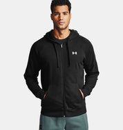 Under Armour Rival Cotton Full Zip Hoodie Black