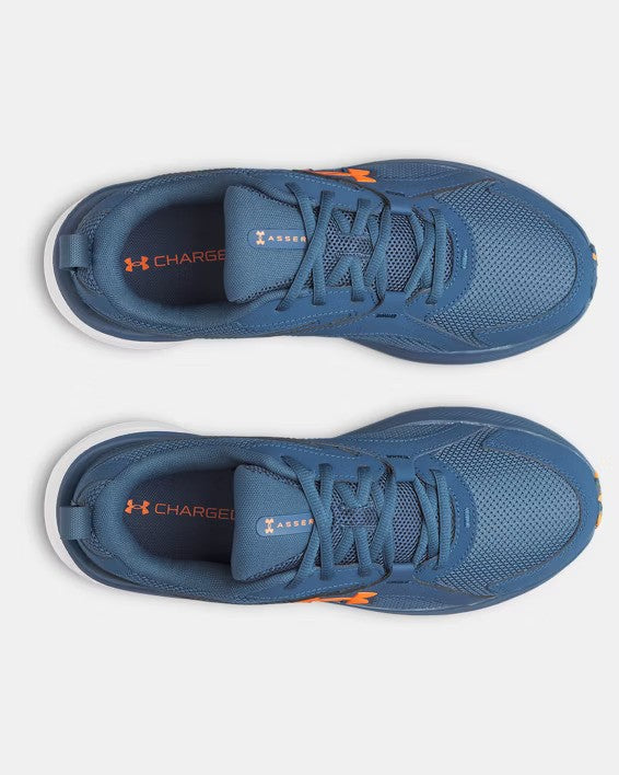 Under Armour Men's Charged+ Assert 11 Shoe Wham Blue/Orange