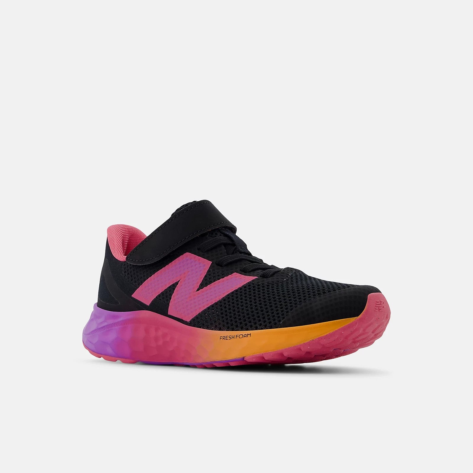 New Balance Kid's Fresh Foam Arishi v4 Bungee Lace with Top Strap Shoe Black