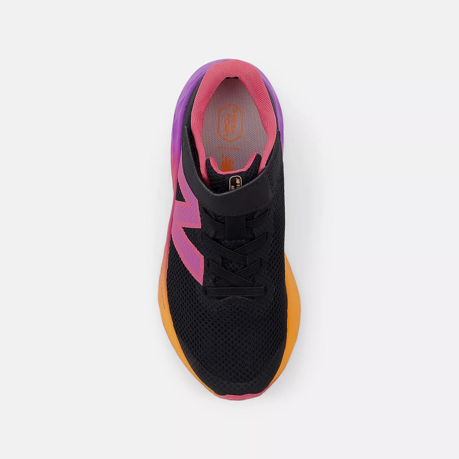 New Balance Kid's Fresh Foam Arishi v4 Bungee Lace with Top Strap Shoe Black