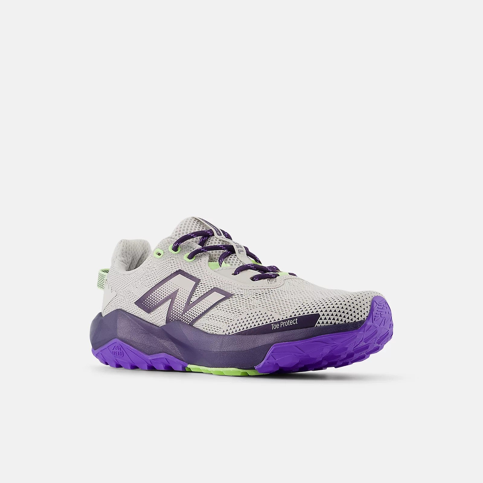 New Balance Kid's Nitrel Lace Shoe Grey/Purple