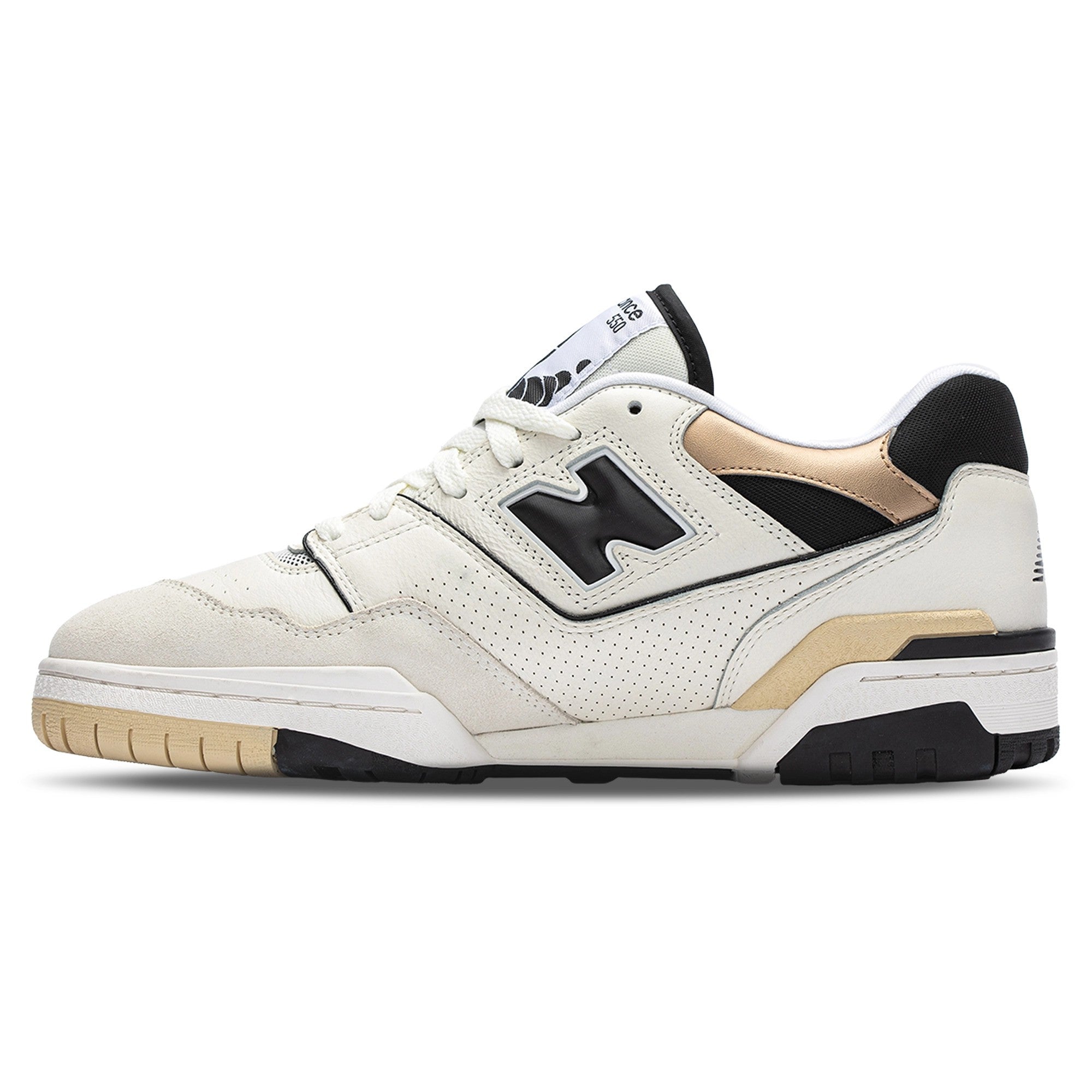 New Balance Men's 550 Standard (D) Shoe White/Black/Gold