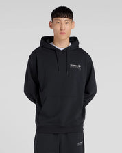 New Balance Linear Graphic French Terry Hoodie Black