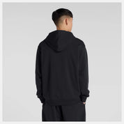 New Balance Linear Graphic French Terry Hoodie Black