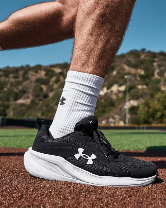 Under Armour Men's Charged+ Assert 11 Shoe Black/White
