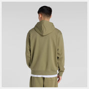 New Balance Linear Graphic French Terry Hoodie Olive