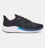 Under Armour Men's Big Logo Charged Pursuit 4 Shoe Black/Blue/Anthracite