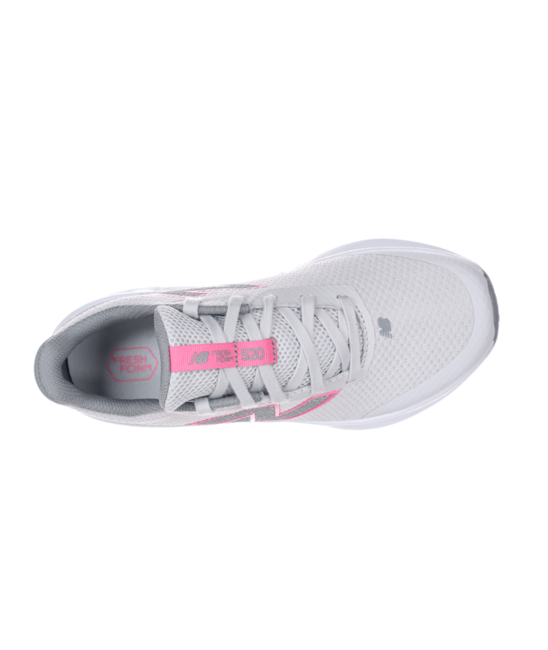 New Balance Kid's 520 Lace Shoe Grey/Pink