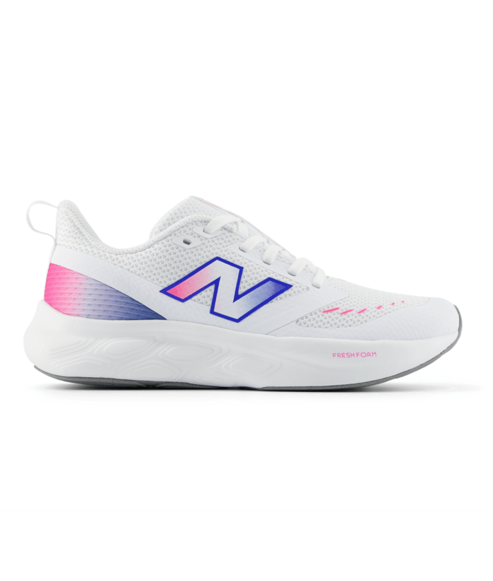 New Balance Kid's Fresh Foam 625 Lace Shoe White/Pink/Blue