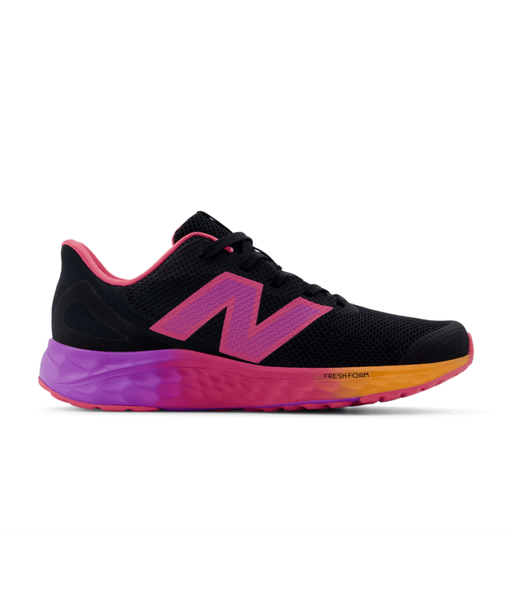 New Balance Kid's Fresh Foam Arishi v4 Shoe Black/Passionfruit