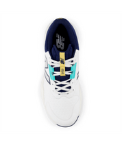 New Balance Men's 696v6 Tennis X-Wide (4E) Shoe White/Navy
