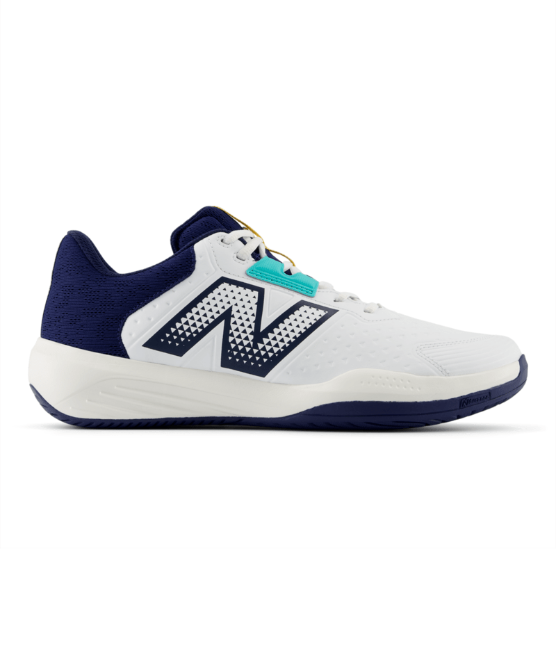 New Balance Men's 696v6 Tennis X-Wide (4E) Shoe White/Navy