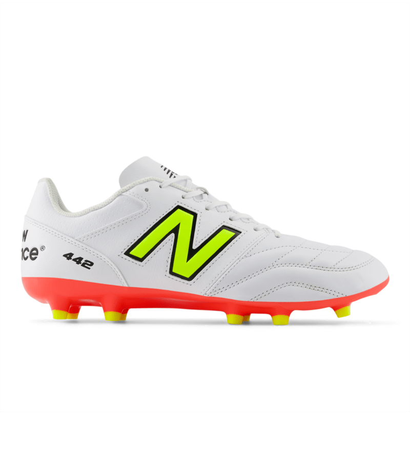 New Balance Men's 442 FG V2 Wide (2E) Boot White/Red