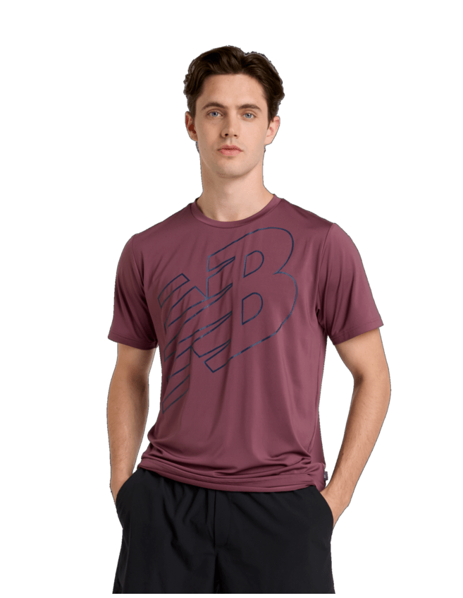 New Balance Flying NB Performance T-Shirt Faded Plum