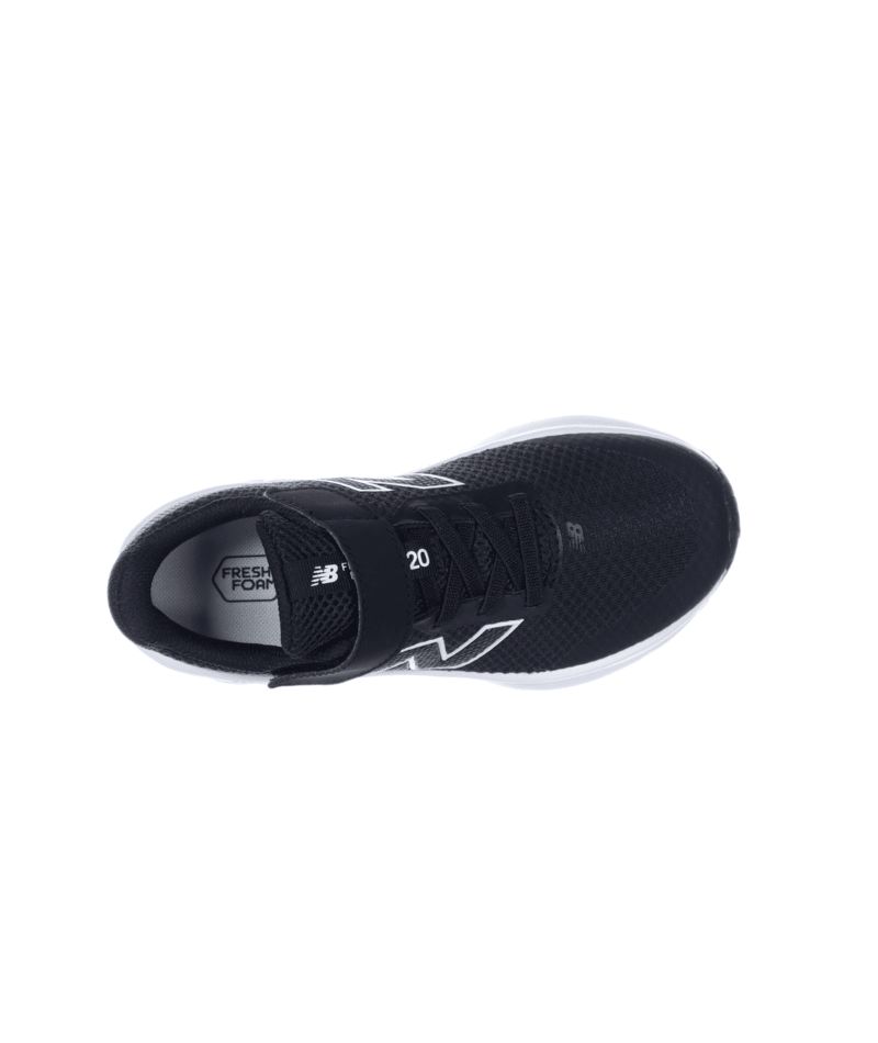 New Balance Kid's Fresh Foam 520 Bungee Lace with Strap Shoe Black